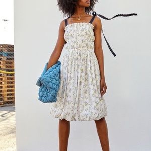 H&M x Brock Collection lyocell white floral dress